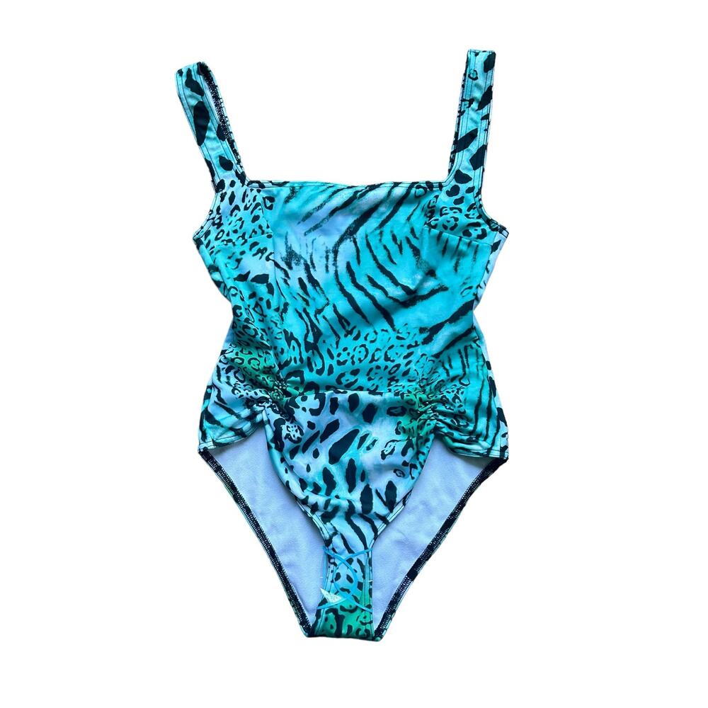 Mobwife cheetah print sexy fun summer printed one piece bathing suit
